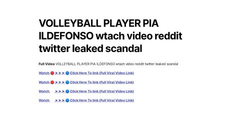 pia ildefonso leaked